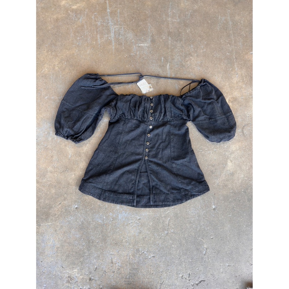 Noir Soft Denim Free People Top